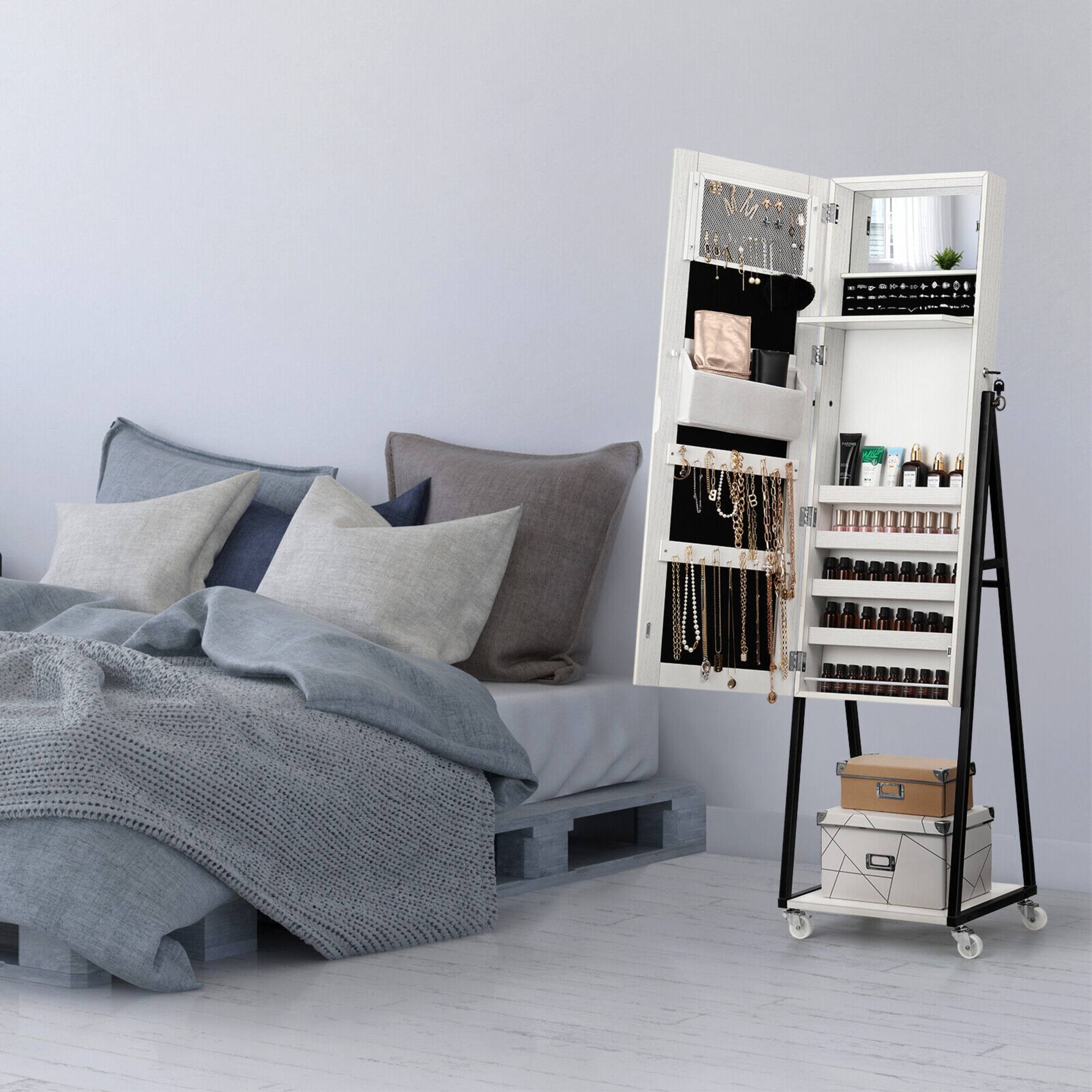 NEX™ 5ft. Pure White Jewelry Armoire on Casters